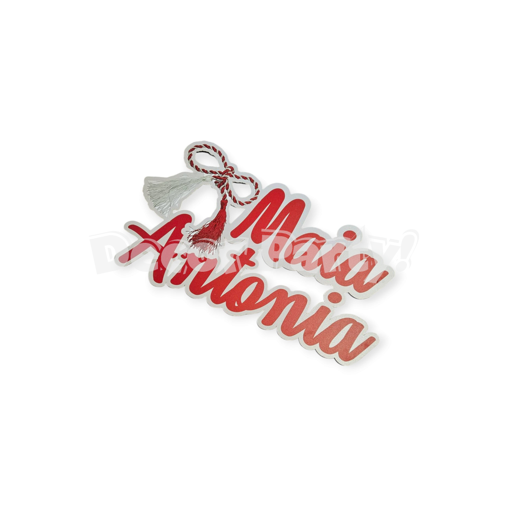 Nume cu martisor, din MDF