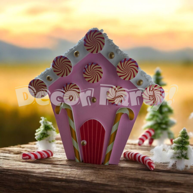 Casuta turta dulce - decor