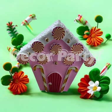 Casuta turta dulce - decor