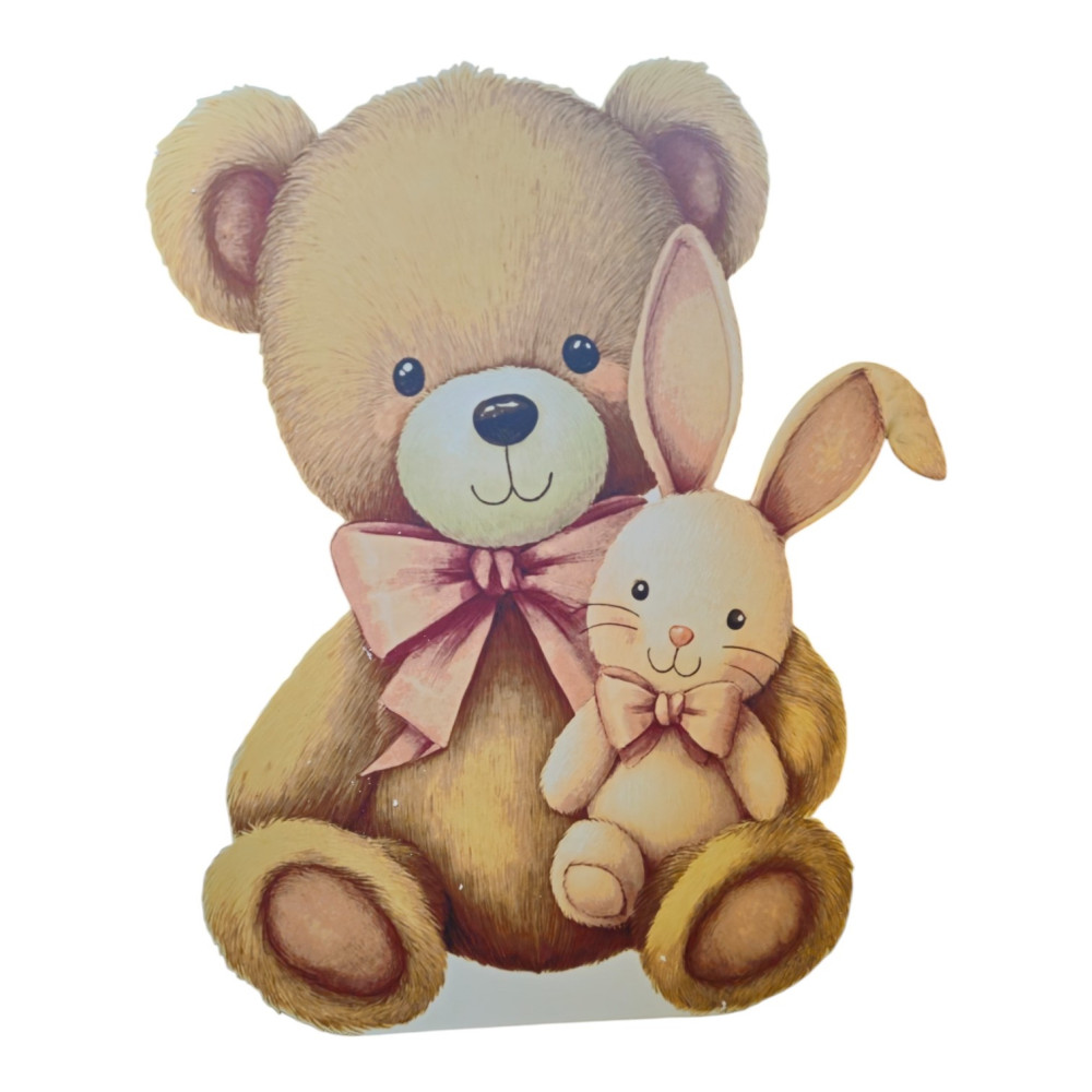 Ursulet cu iepuras - figurina printata