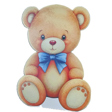 Ursulet cu funda bleu - figurina printata