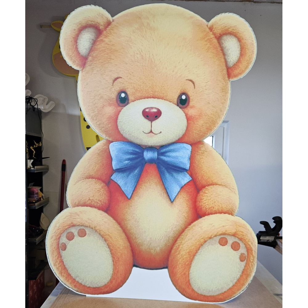 Ursulet cu funda bleu - figurina printata
