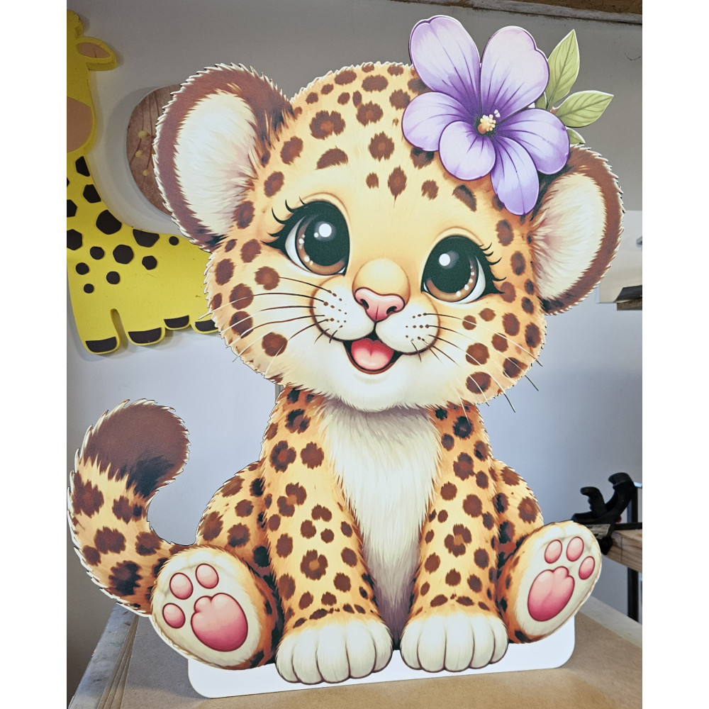 Pui de leopard - figurina printata