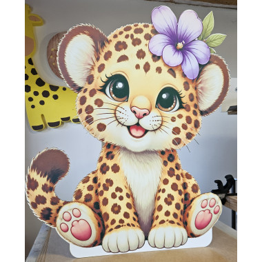 Pui de leopard - figurina printata