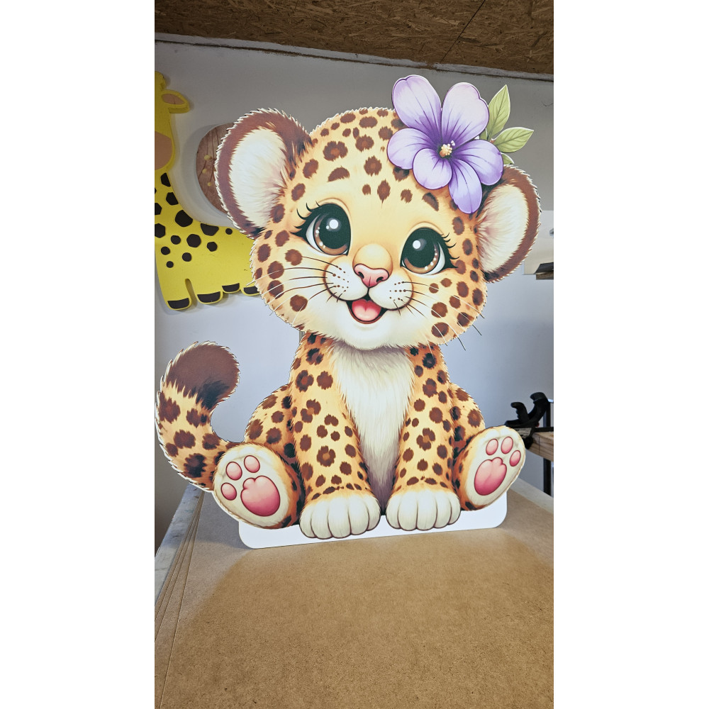 Pui de leopard - figurina printata