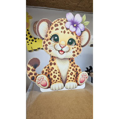 Pui de leopard - figurina printata