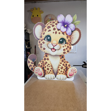 Pui de leopard - figurina printata