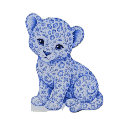 Leu Toile Safari - figurina printata